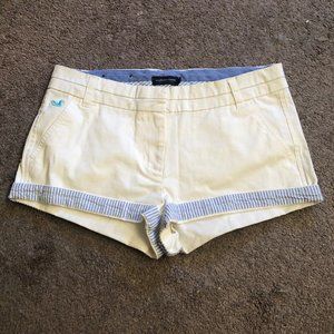 White/ Blue Stripped Southern Marsh Shorts size 4
